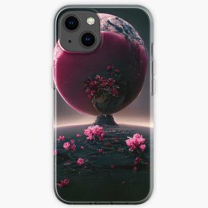 Cosmic Flower Alien Sci-Fi Space Planet iPhone Case